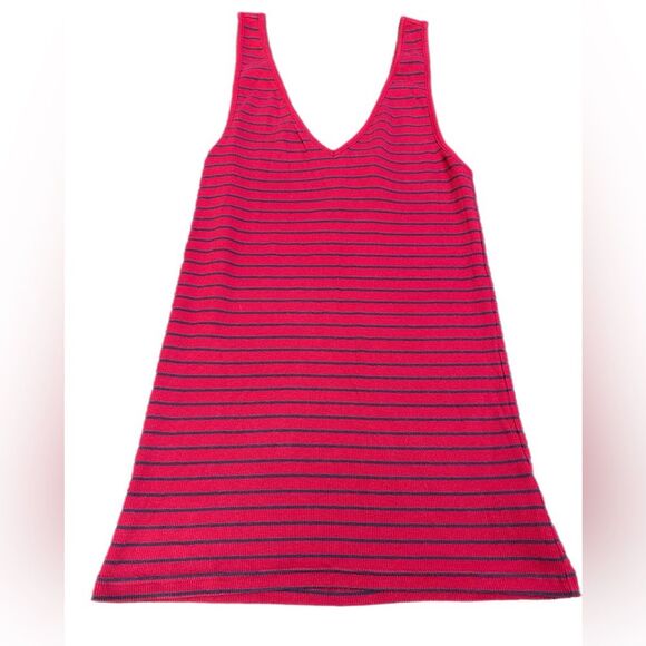 Gap Tank Top-Maroon with Navy Stripes-Medium - Picture 1 of 4